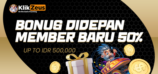 Bonus Member Baru 50%