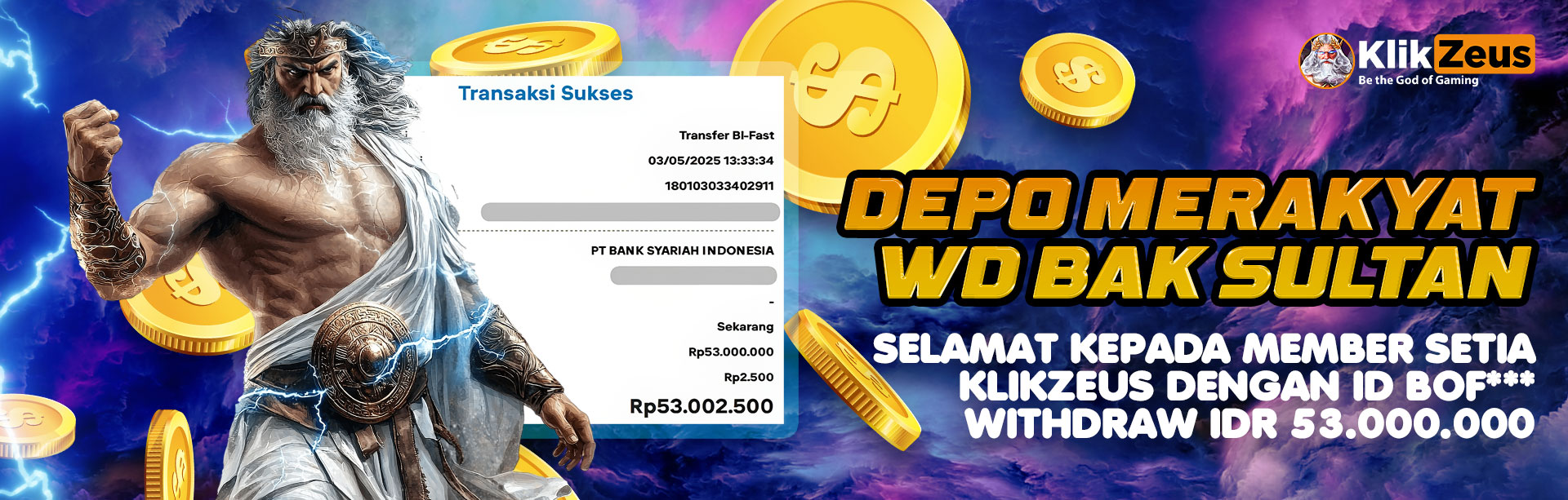 MEMBER KLIKZEUS JACKPOT