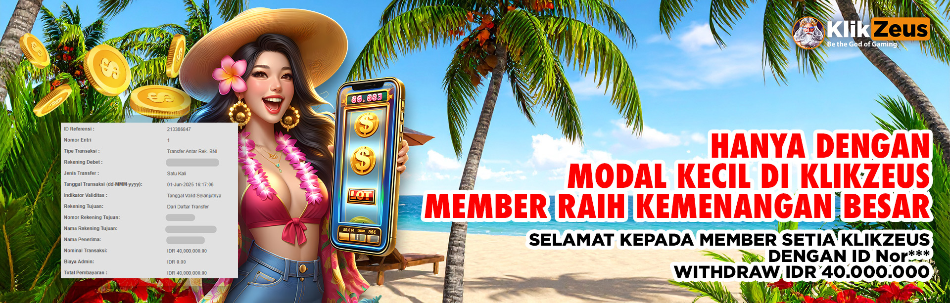 MEMBER KLIKZEUS JACKPOT
