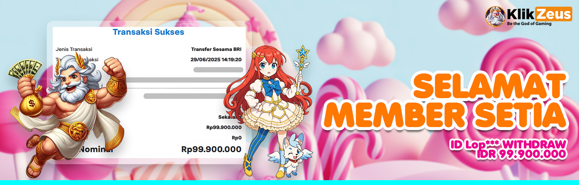 MEMBER KLIKZEUS JACKPOT