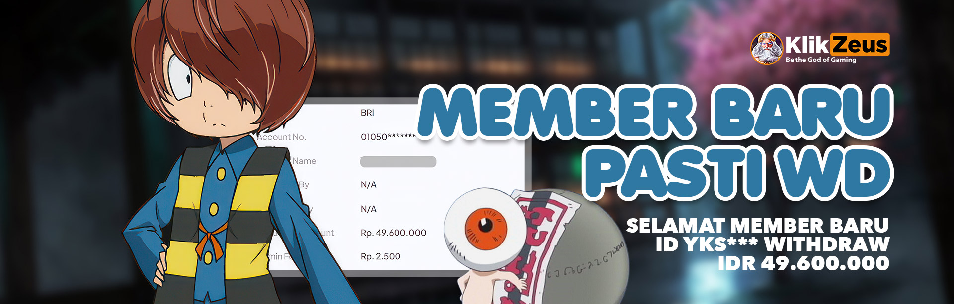 MEMBER KLIKZEUS JACKPOT