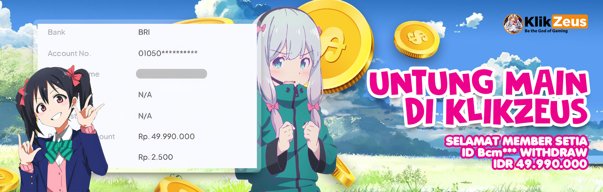 MEMBER KLIKZEUS JACKPOT