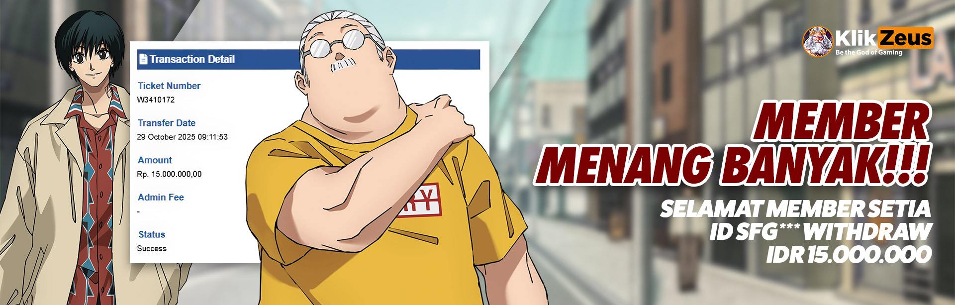 MEMBER KLIKZEUS JACKPOT