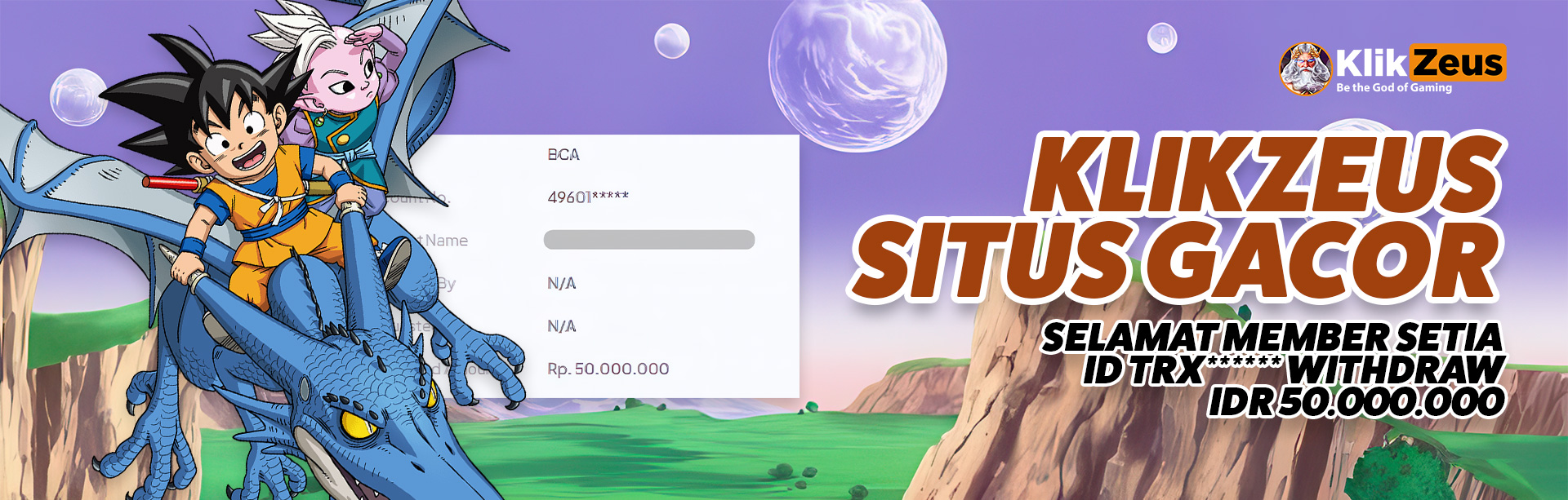 MEMBER KLIKZEUS JACKPOT