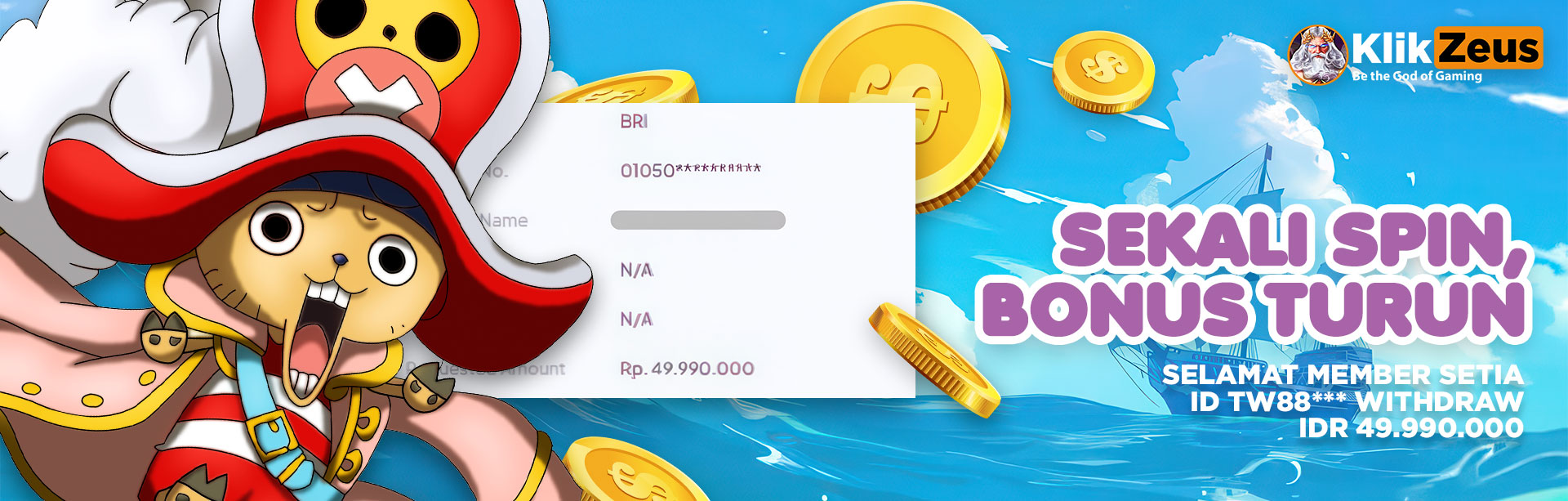 MEMBER KLIKZEUS JACKPOT