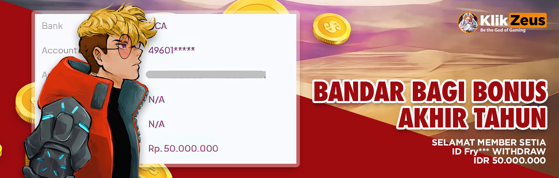 MEMBER KLIKZEUS JACKPOT