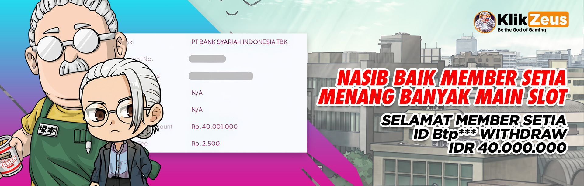 MEMBER KLIKZEUS JACKPOT