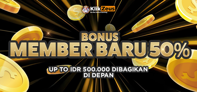 Bonus Member Baru 50%
