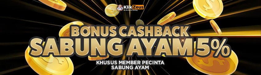 Cashback 5% Taruhan Sabung Ayam Online