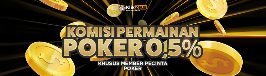 Komisi poker KLIKZEUS